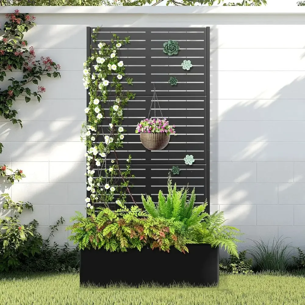 Vertical Planter - Elevated Garden Bed with Trellis, 2-in-1