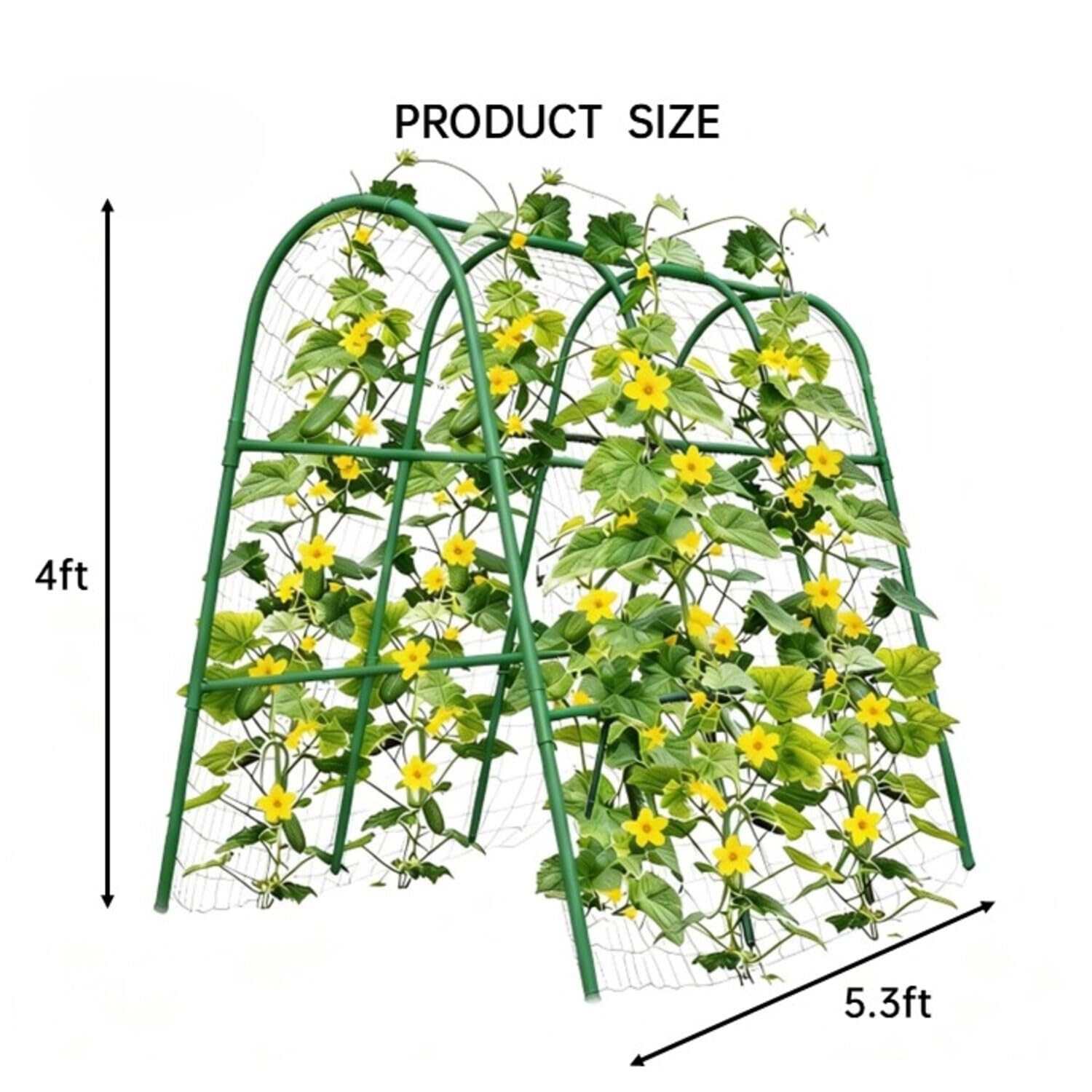 4x5.3FT Garden Arch Trellis fo - огляд і ціна Raised Garden Bed