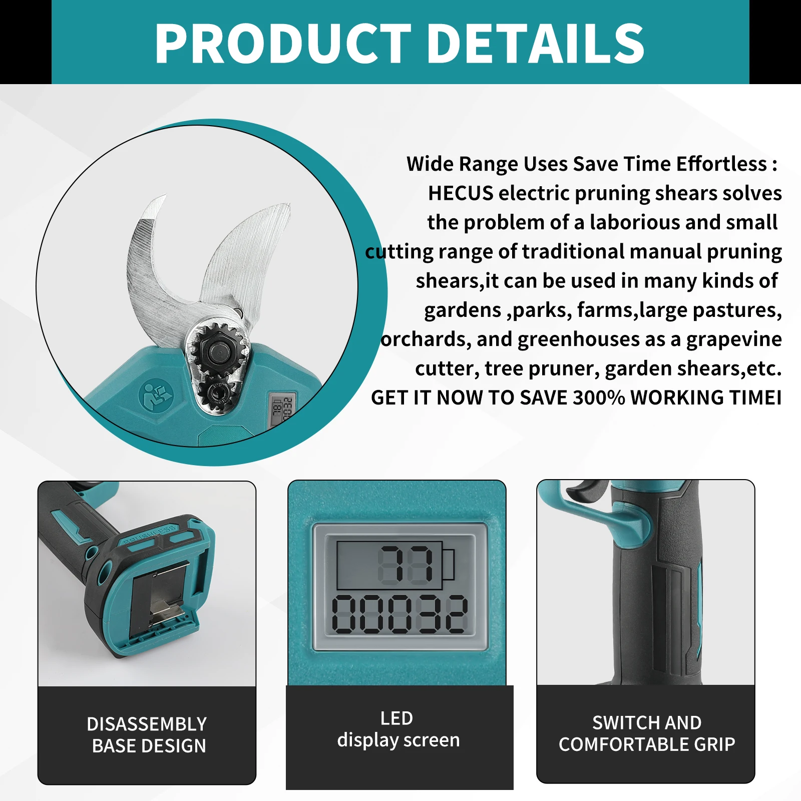 MPP569 Brushless Electric Prun - огляд і ціна Pruning Shears