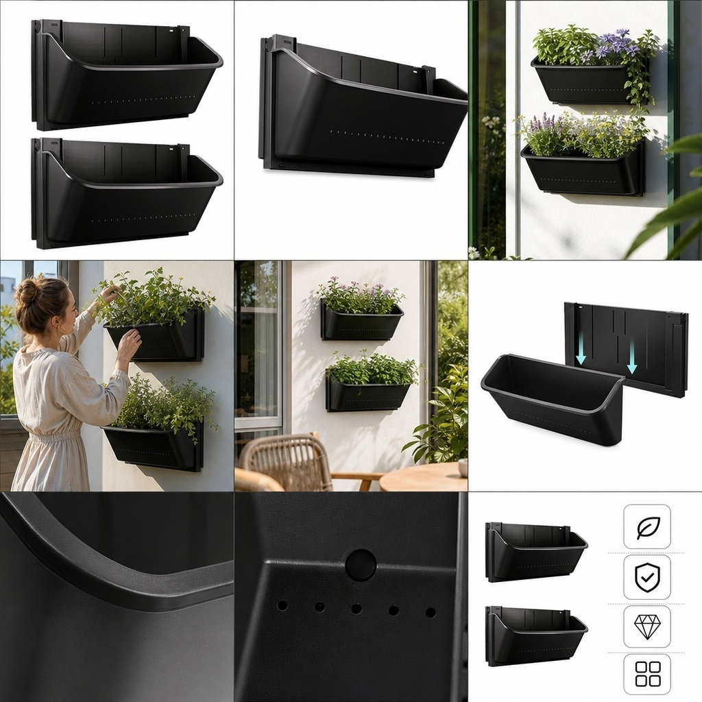 2Pcs Vertical Wall Planter Box - огляд і ціна Vertical Planter